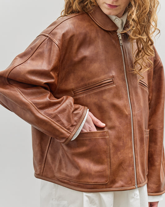 Cawley Leather Flying Jacket, Tan