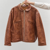 Cawley Leather Flying Jacket, Tan