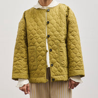 Cawley Liner Jacket Quilted Oilskin, Seaweed Salad