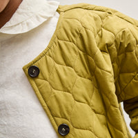 Cawley Liner Jacket Quilted Oilskin, Seaweed Salad