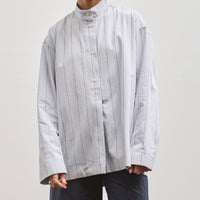 Cawley Pullover Shirt, Blue/White/Navy