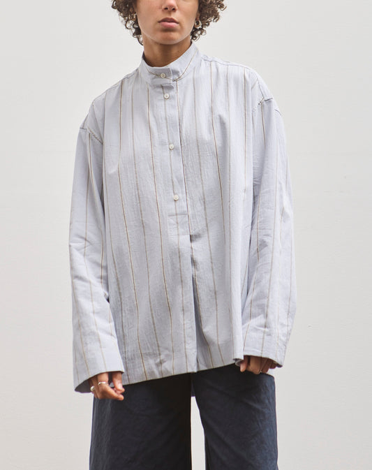 Cawley Pullover Shirt, Blue/White/Navy