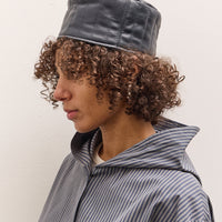 Cawley Quilted Nappa Pill Box Hat, Navy