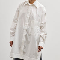 Cawley Shirt Dress, White