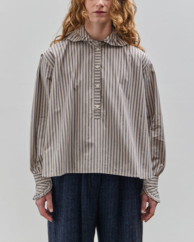 Cawley Striped Brookes Shirt, Black