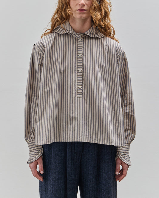 Cawley Striped Brookes Shirt, Black