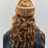 Cawley Suede Back Curly Cap (Seam Out), Tan