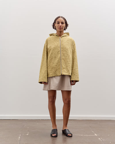 Cawley Jacquard Zip Up Hoody, Celery