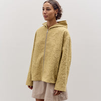 Cawley Jacquard Zip Up Hoody, Celery