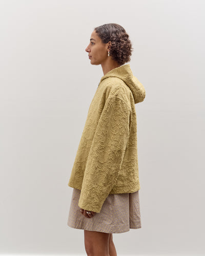 Cawley Jacquard Zip Up Hoody, Celery