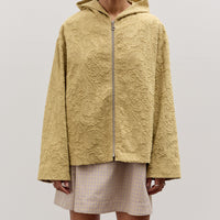 Cawley Jacquard Zip Up Hoody, Celery