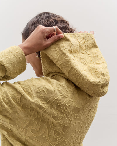 Cawley Jacquard Zip Up Hoody, Celery