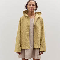 Cawley Jacquard Zip Up Hoody, Celery