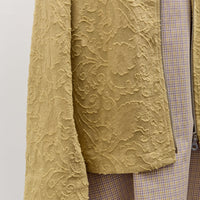 Cawley Jacquard Zip Up Hoody, Celery