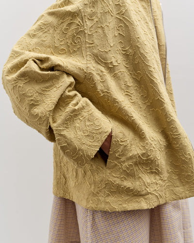 Cawley Jacquard Zip Up Hoody, Celery