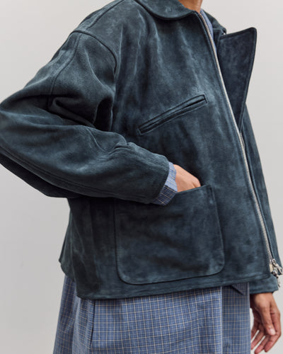 Suede Flying Jacket, Midnight