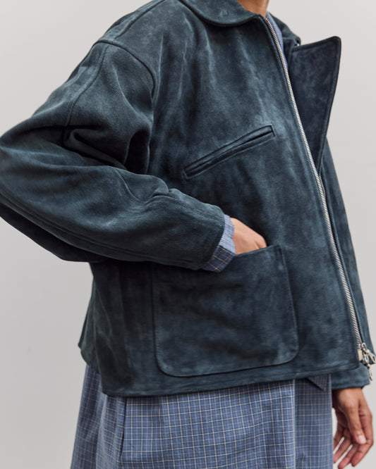 Suede Flying Jacket, Midnight