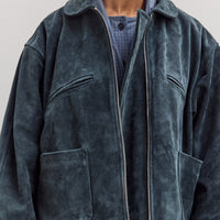 Suede Flying Jacket, Midnight