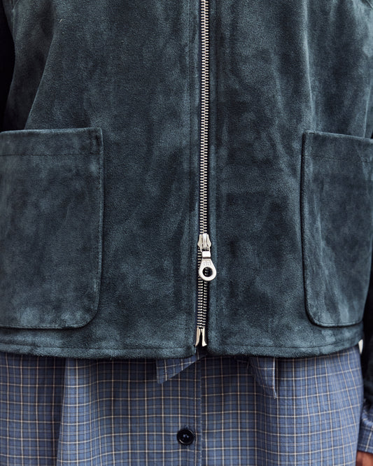 Suede Flying Jacket, Midnight
