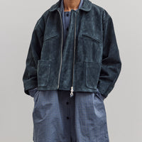 Suede Flying Jacket, Midnight