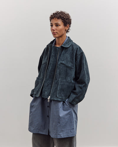Suede Flying Jacket, Midnight