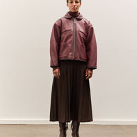 Cawley Leather Flying Jacket, Wine