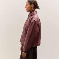Cawley Leather Flying Jacket, Wine