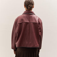 Cawley Leather Flying Jacket, Wine