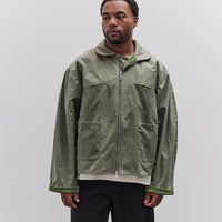 Cawley Waxed Cotton Flying Jacket, Sage