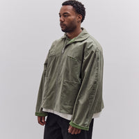 Cawley Waxed Cotton Flying Jacket, Sage