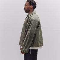 Cawley Waxed Cotton Flying Jacket, Sage