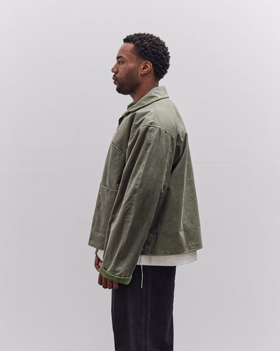 Cawley Waxed Cotton Flying Jacket, Sage