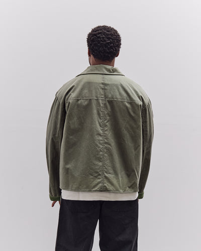 Cawley Waxed Cotton Flying Jacket, Sage