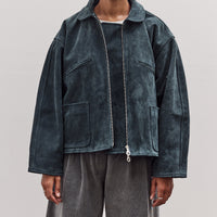 Suede Flying Jacket, Midnight