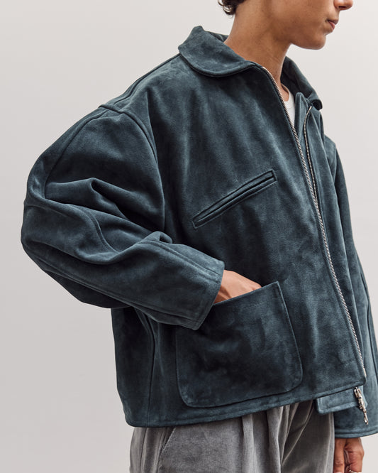 Suede Flying Jacket, Midnight
