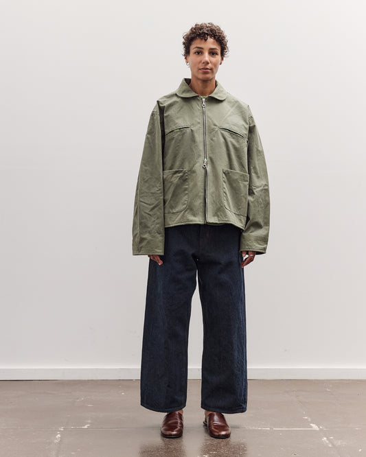 Waxed Cotton Flying Jacket, Sage