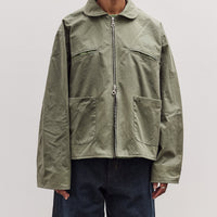 Waxed Cotton Flying Jacket, Sage
