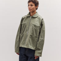 Waxed Cotton Flying Jacket, Sage