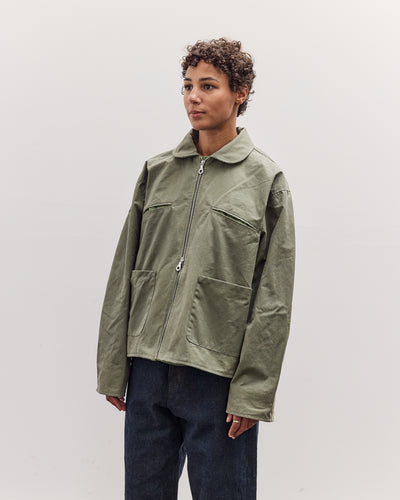 Waxed Cotton Flying Jacket, Sage