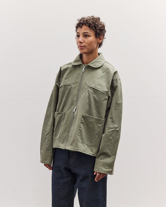 Waxed Cotton Flying Jacket, Sage