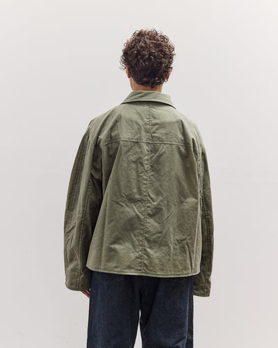 Waxed Cotton Flying Jacket, Sage