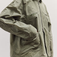 Waxed Cotton Flying Jacket, Sage