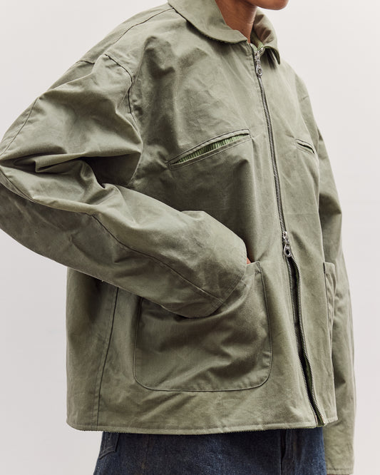 Waxed Cotton Flying Jacket, Sage