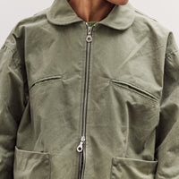 Waxed Cotton Flying Jacket, Sage