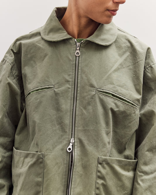 Waxed Cotton Flying Jacket, Sage