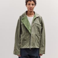 Waxed Cotton Flying Jacket, Sage