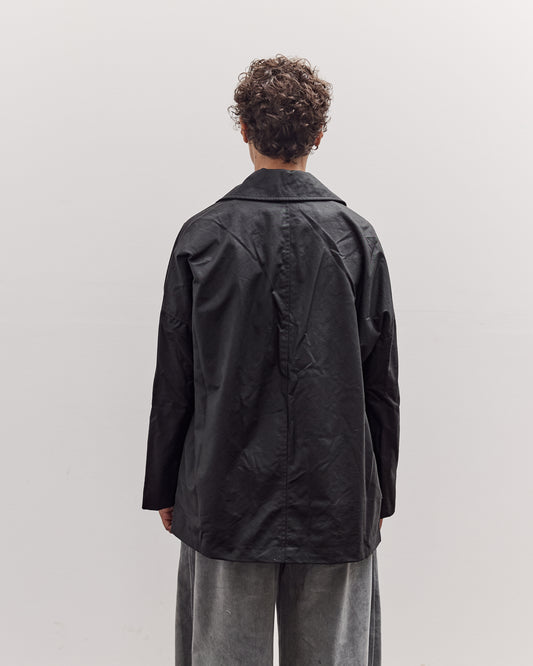 Waxed Cotton Amis Mac Jacket, Black