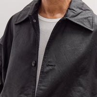 Waxed Cotton Amis Mac Jacket, Black