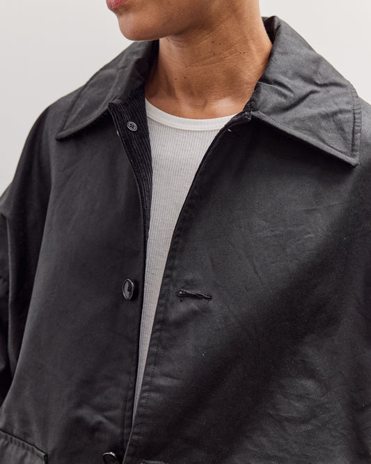 Waxed Cotton Amis Mac Jacket, Black