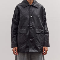 Waxed Cotton Amis Mac Jacket, Black